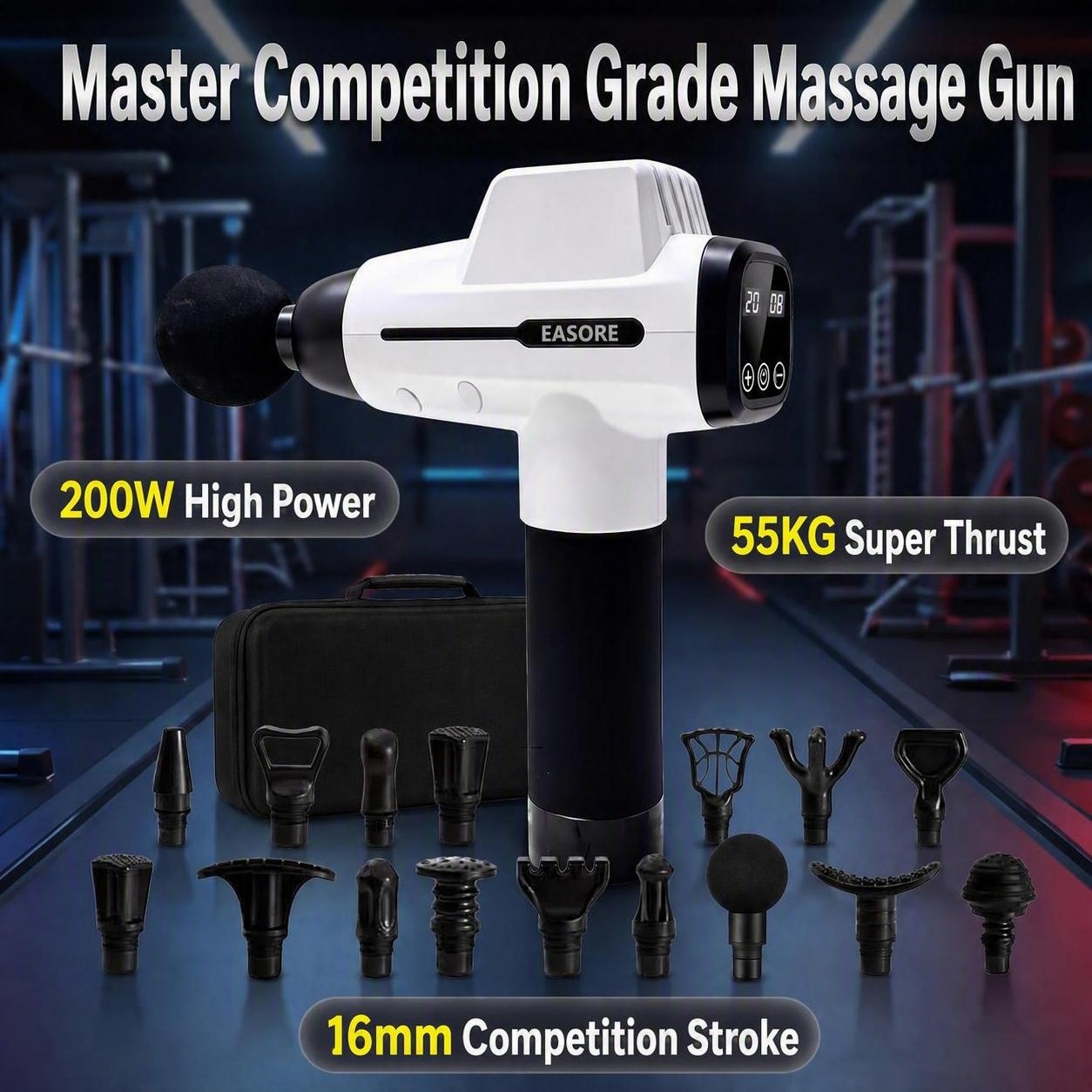 Health Wellness Massage - Profesjonalny pistolet do masażu 16mm Amplitude