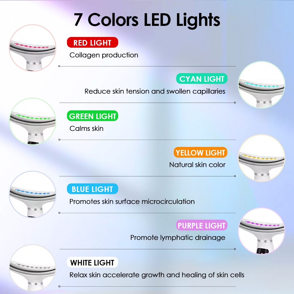 7 kolorów LED Lights Urządzeni – Health Wellness Massage recenzja i cena